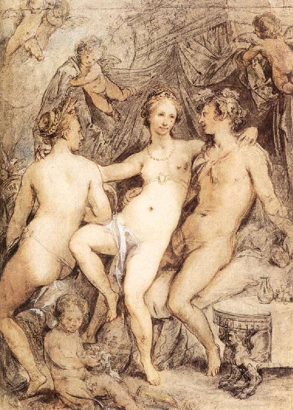 GOES, Hugo van der Venus between Ceres and Bacchus dsg Sweden oil painting art